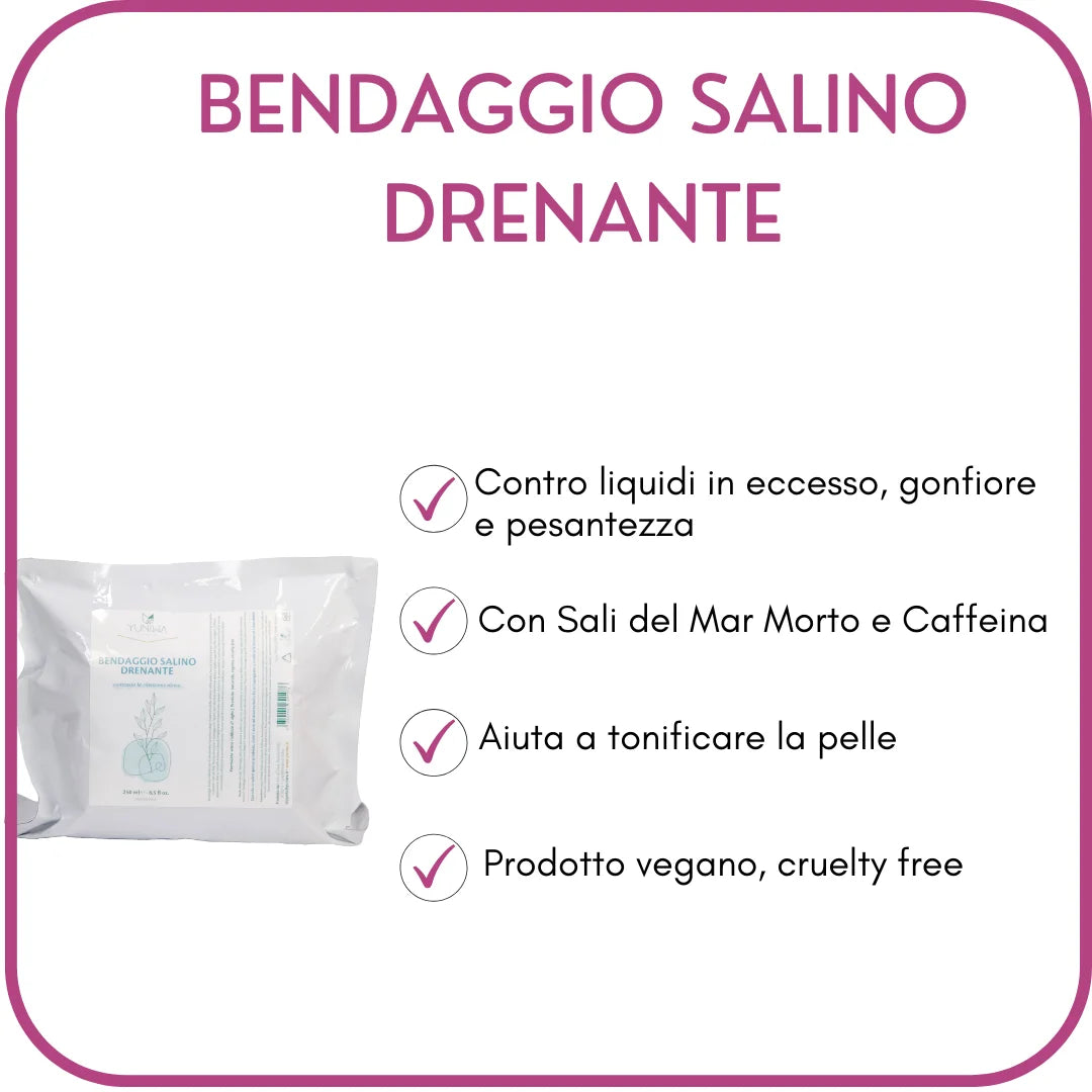 Bendaggio Salino Drenante - Yuniwa Cosmetics