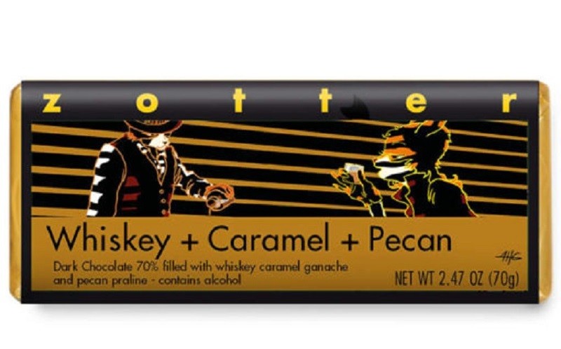 Dark Chocolate with Whiskey and Pecan Nuts