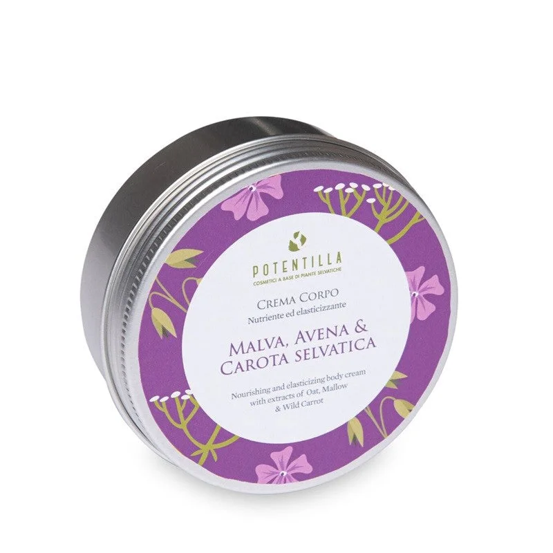 Crema Corpo Nutriente ed Elasticizzante con Avena Malva e Carota - Potentilla
