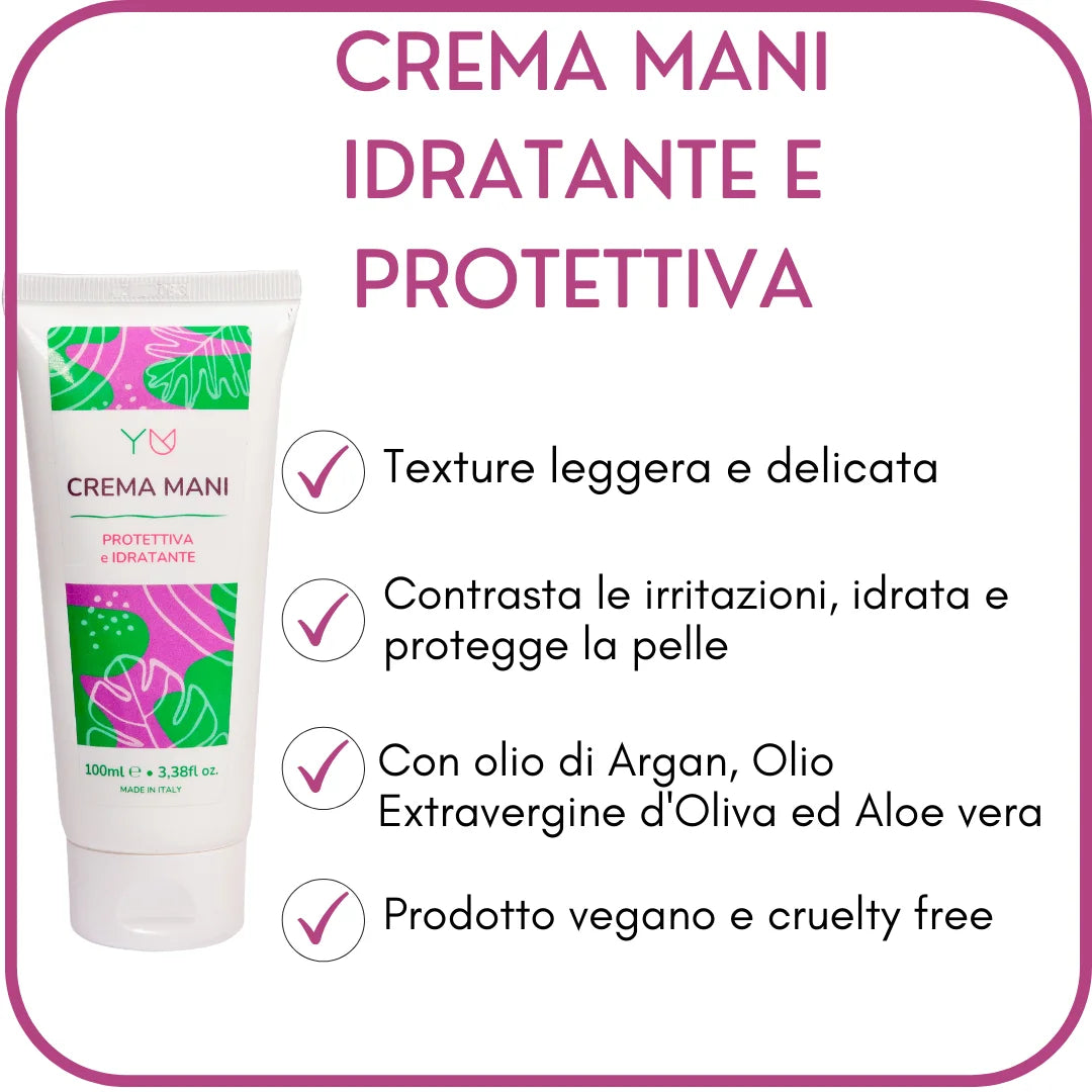 Crema Mani Idratante e Protettiva - Yuniwa Cosmetics