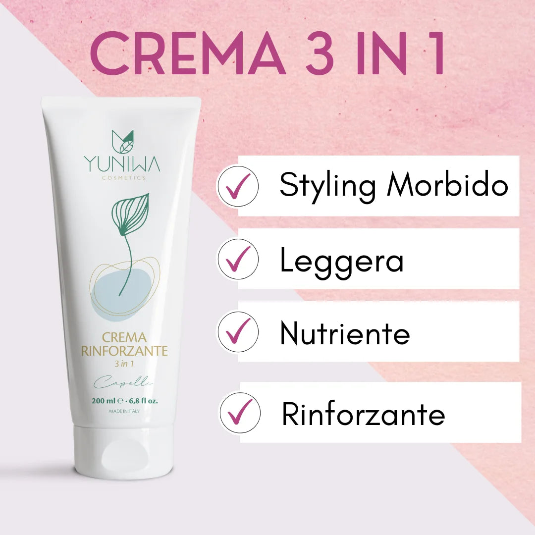 Crema Rinforzante per Capelli - Travel Size - Gift Yuniwa Cosmetics