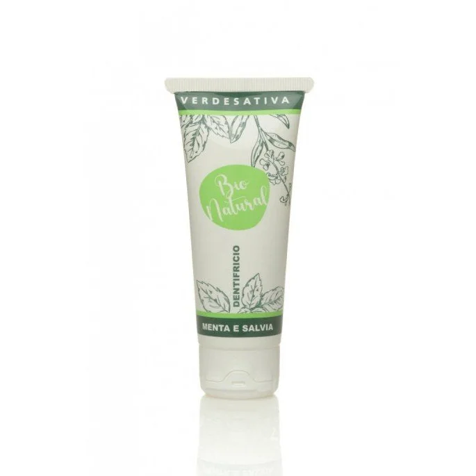 Dentifricio Sbiancante e Rinfrescante con Menta Salvia - Verdesativa