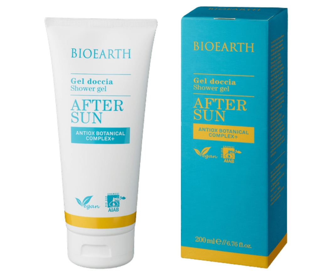 Gel doccia doposole con Antiox Botanical Complex + - Bioearth