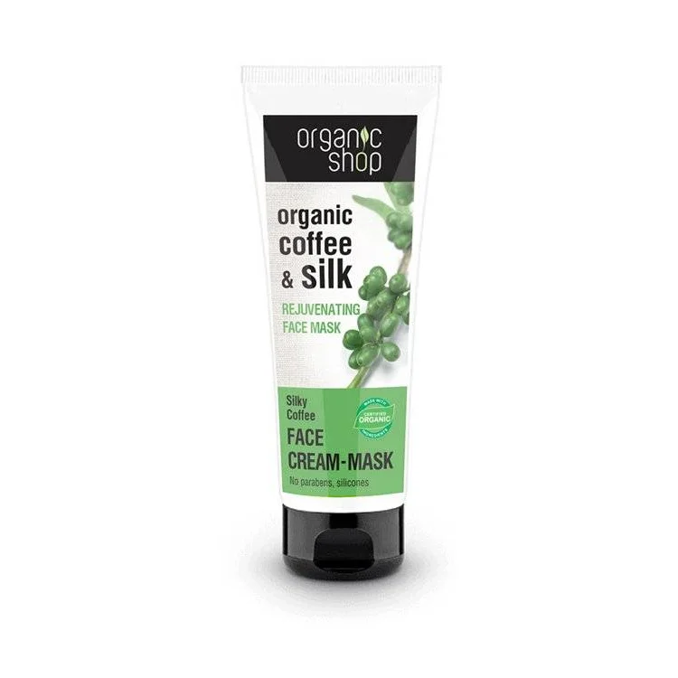 Maschera Viso Rivitalizzante Caffè e Proteine della Seta - Organic Shop