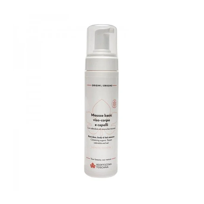Mousse basic Viso Corpo e Capelli - Biofficina Toscana