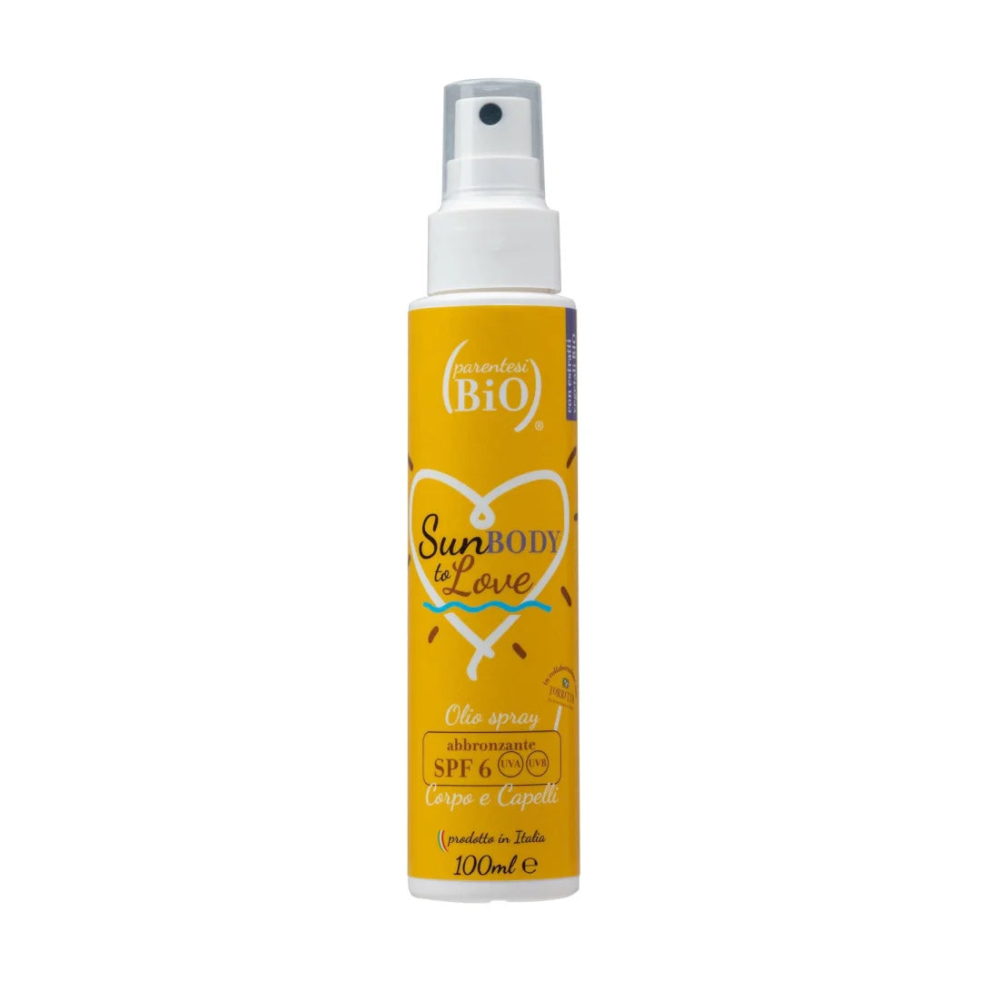 Olio Solare Spray Corpo e Capelli SPF6 - Parentesi Bio