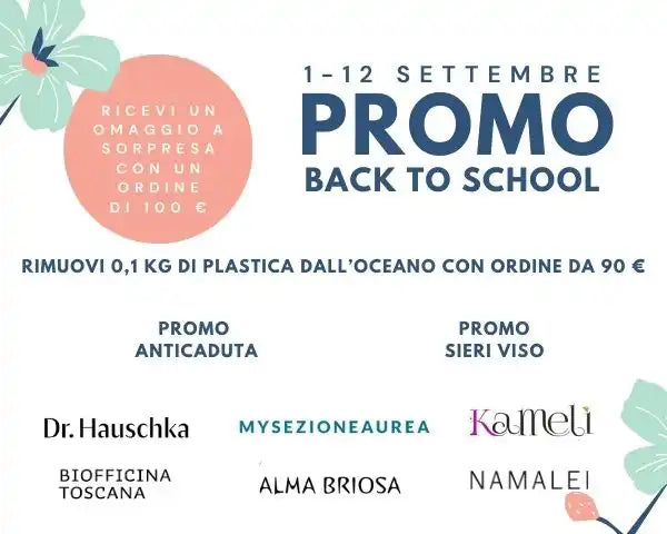 Un annuncio pubblicitario promozionale per una vendita ‘Back to School’.