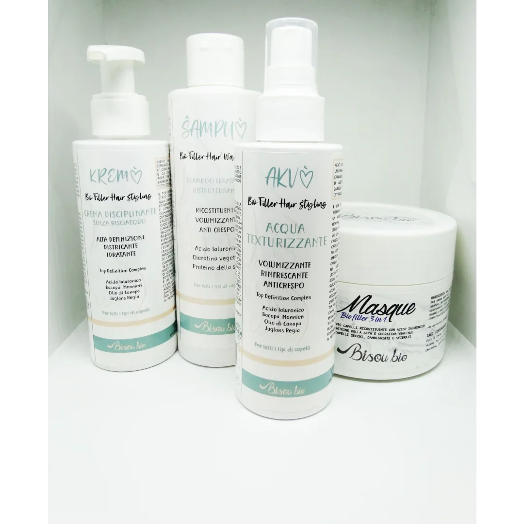 Routine Capelli all’Acido Ialuronico - Idratante e Ristrutturante - Bisou Bio