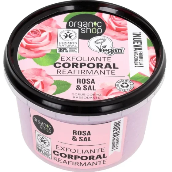 Scrub Corpo Naturale alla Rosa Damascena - Organic Shop