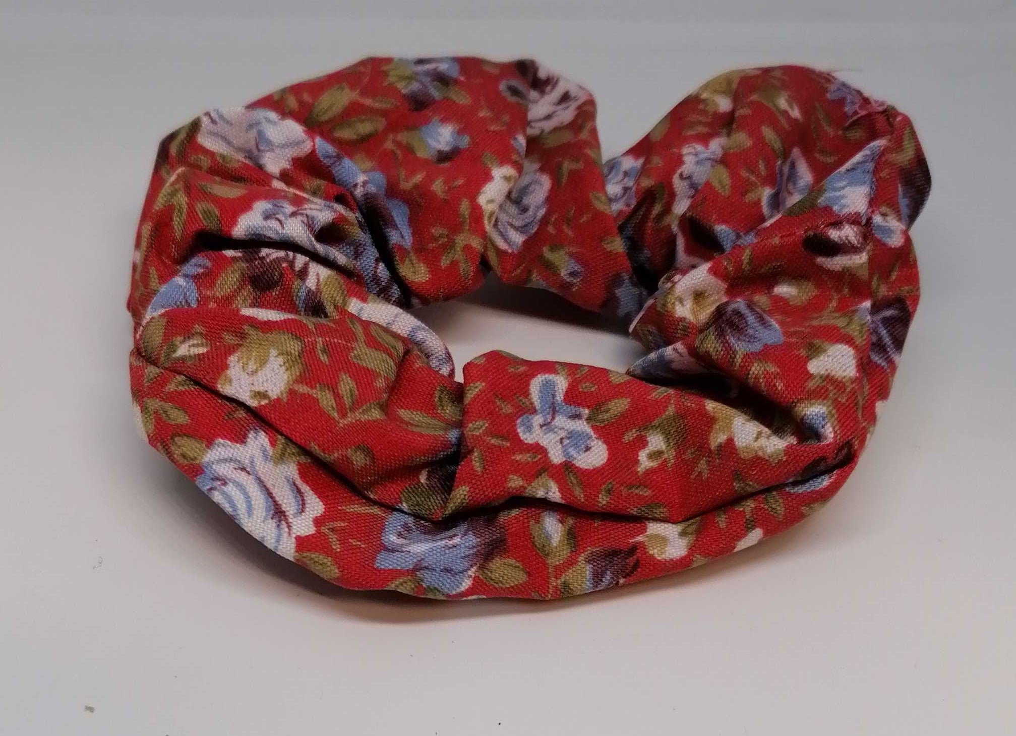 Fabric Scrunchie - Red Floral