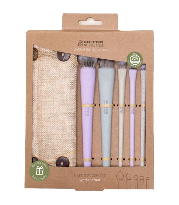 Wheat Fiber Makeup Brush Set