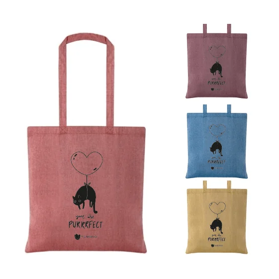 Shopper in Cotone Viola - Purrrfect - Yumibio Gadget