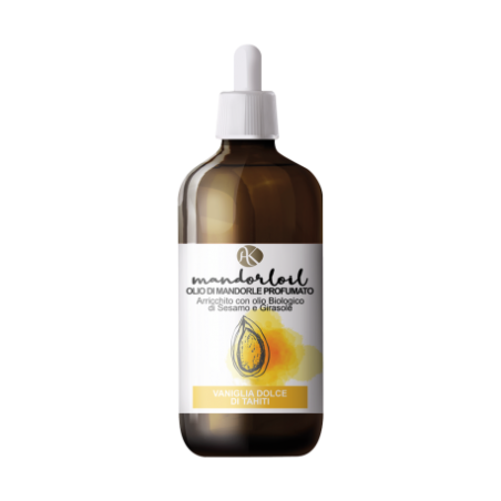 Organic Almond oil Scented - Vanilla from Tahiti Alkemilla Oils and Butters  Available on Yumibio.com