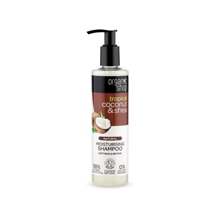 Organic Shop  Shampoo Idratante con Cocco e Karitè  Shampoo bio capelli lisci