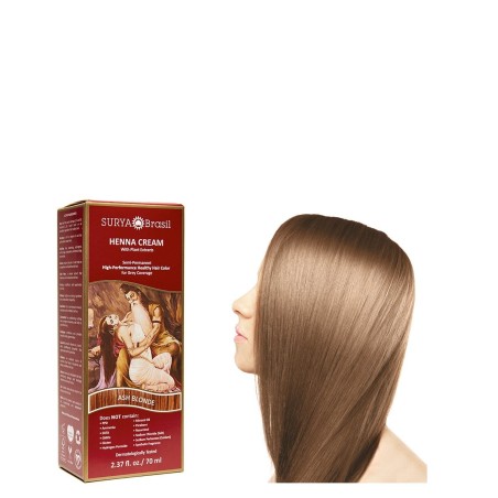 Solide De Légumes À La Crème De Henné Ash Blonde Surya Brasil Teint de légumes et de Henne   Disponible sur Yumibio.com