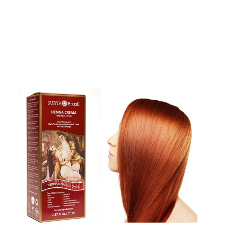 Solide De Légumes À La Crème De Henné Blond Foncé Cuivre Surya Brasil Teintures capillaires   Disponible sur Yumibio.com