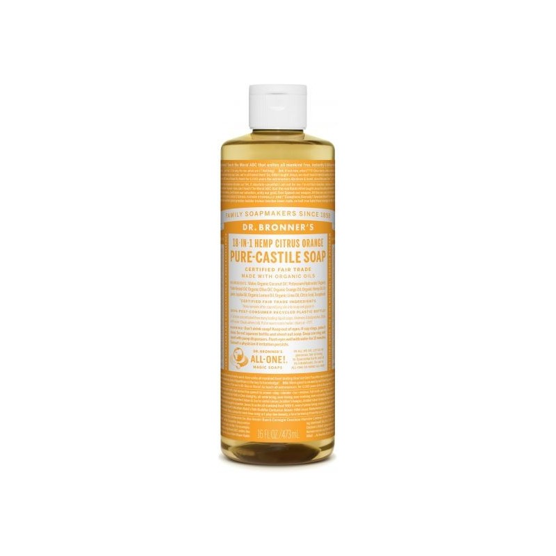 Liquid Soap Lemon Dr Bronner's Soap  Available on Yumibio.com
