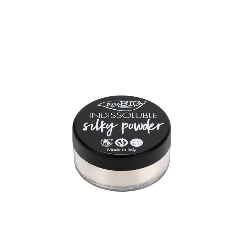 Purobio  Cipria biologica Indissoluble Silky Powder  Ciprie