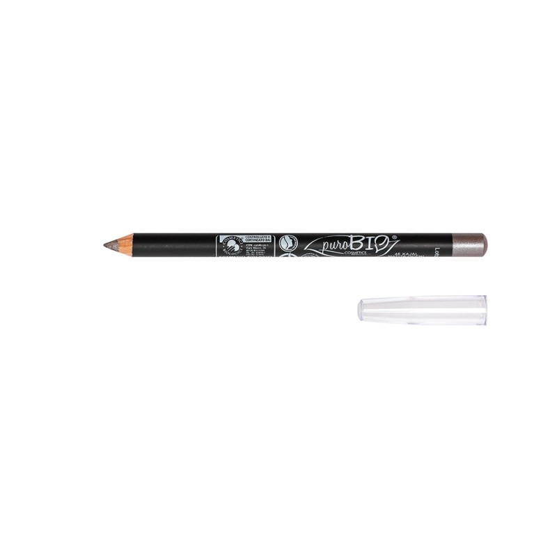 Eye pencil n. 46 Taupe Metal Purobio Kajal and eyeliner  Available on Yumibio.com
