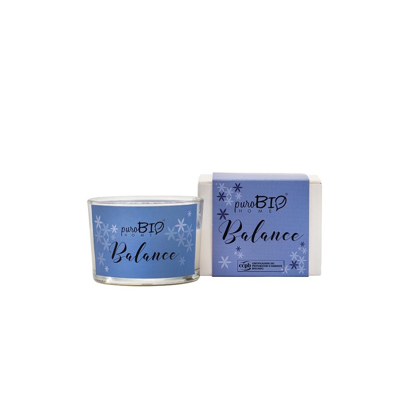Scented Candle - Balance Purobio Aromatherapy and Fragrances  Available on Yumibio.com