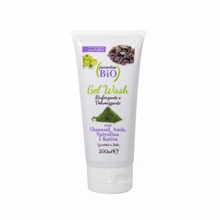 Gel de Lavage tenseur et Repulpant Parentesi Bio Shampooing   Disponible sur Yumibio.com