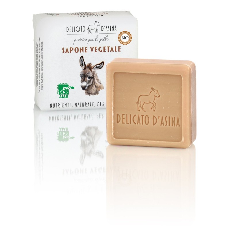 Savon Lait D'Ânesse Delicato D'Asina Sapone Solido   Disponible sur Yumibio.com