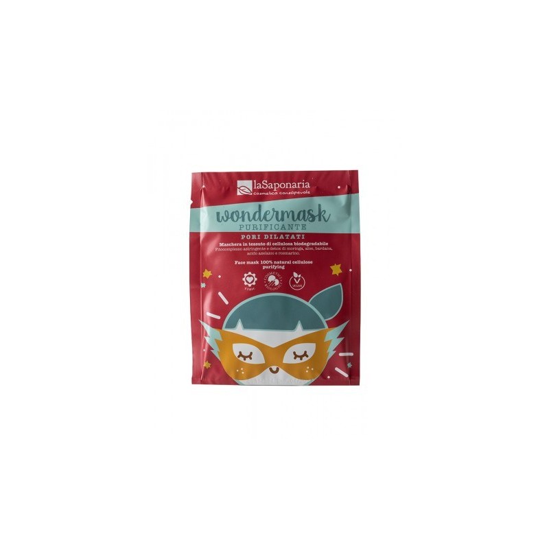 La Saponaria  Maschera Purificante in Tessuto - Wondermask  Anti-Imperfezioni