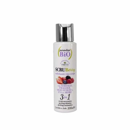 Gommage pour le Visage et le Corps - Scruberry Parentesi Bio Gommages et Exfoliants   Disponible sur Yumibio.com