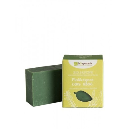 La Saponaria  Sapone Bio Mediterraneo con Aloe  Saponi