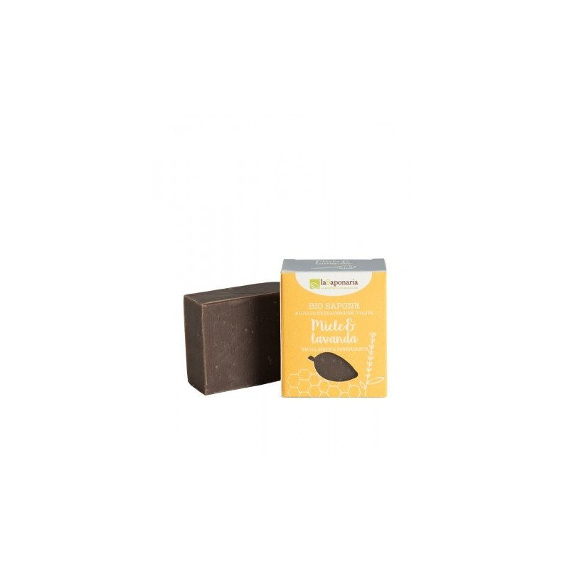 Savon Bio au Miel et à la Lavande La Saponaria Sapone Solido   Disponible sur Yumibio.com