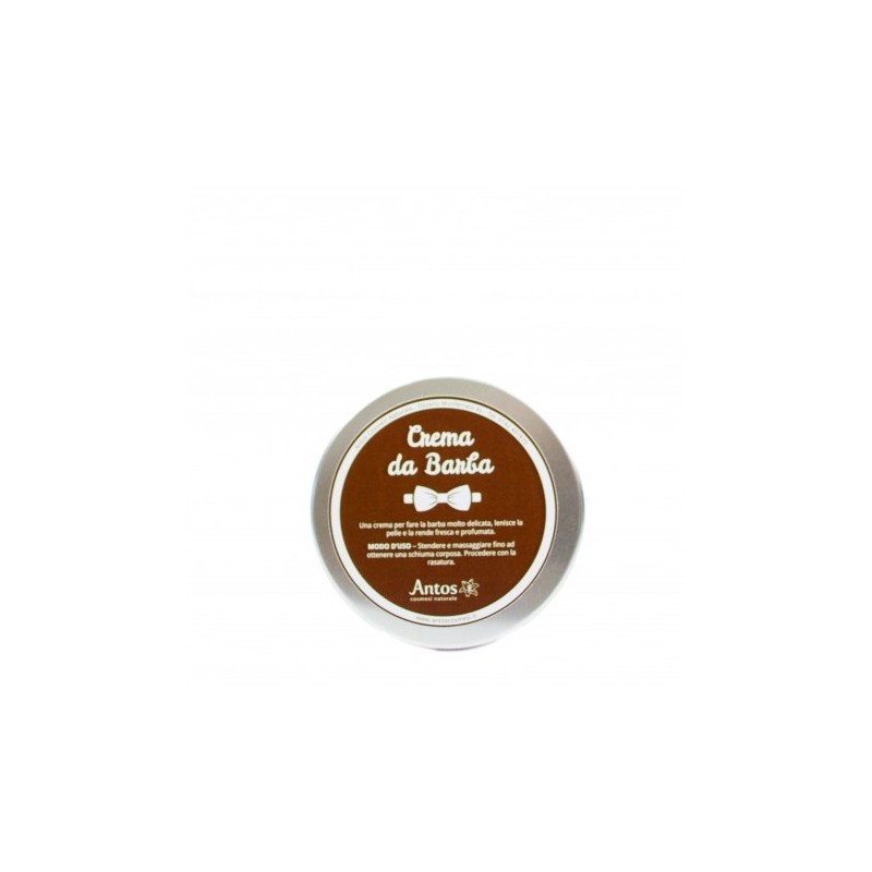 La crème à raser naturelle Antos Cosmetici Le rasage et le Style de Barbe   Disponible sur Yumibio.com