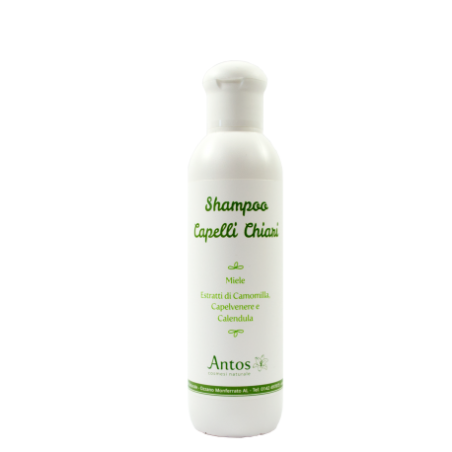 Antos Cosmetici  Shampoo Naturale per Capelli Chiari  Shampoo Capelli Secchi e Trattati