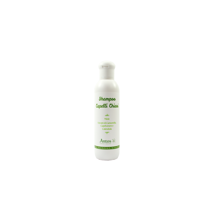 Antos Cosmetici  Shampoo Naturale per Capelli Chiari  Shampoo Capelli Secchi e Trattati