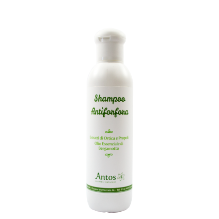 Le Shampooing Anti-pelliculaire Naturel d'ortie et de la propolis Antos Cosmetici Shampooing   Disponible sur Yumibio.com