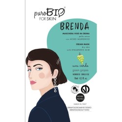 Purobio  Maschera Viso Pelle Secca - Uva Verde  Maschere Viso