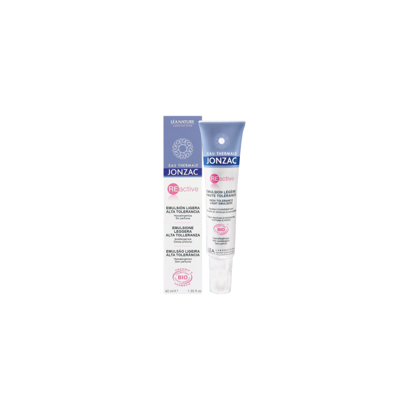 RÉACTIF - Emulsion Légère Haute Tolérance Eau Thermale Jonzac Hydratant   Disponible sur Yumibio.com