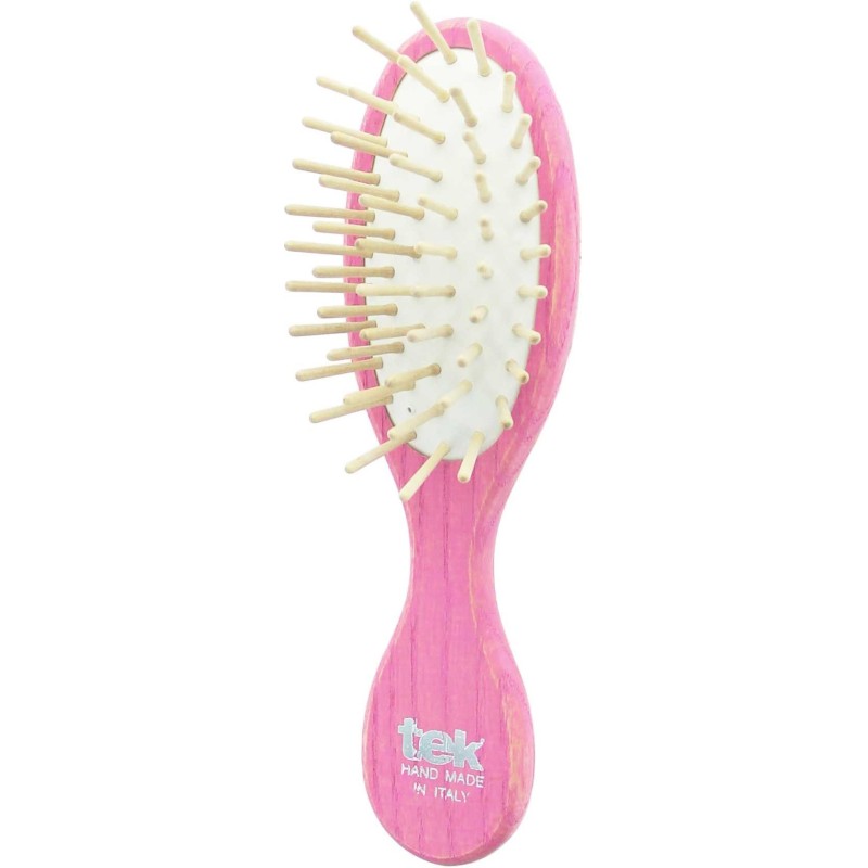 Brosse Ovale-Petite - Rose Tek Brosses et peignes   Disponible sur Yumibio.com