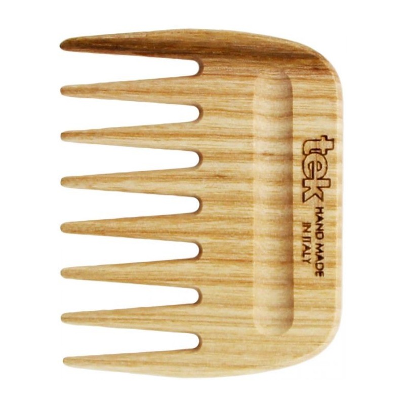 Tek  Pettine Afro in Legno Naturale  Spazzole e Phon