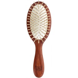 Brush-Large Oval Wood Padouk Tek Brushes and Combs  Available on Yumibio.com