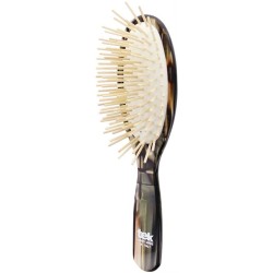 Brush-Large Oval in Rhodoid mother-of-Pearl Tek Brushes and combs  Available on Yumibio.com