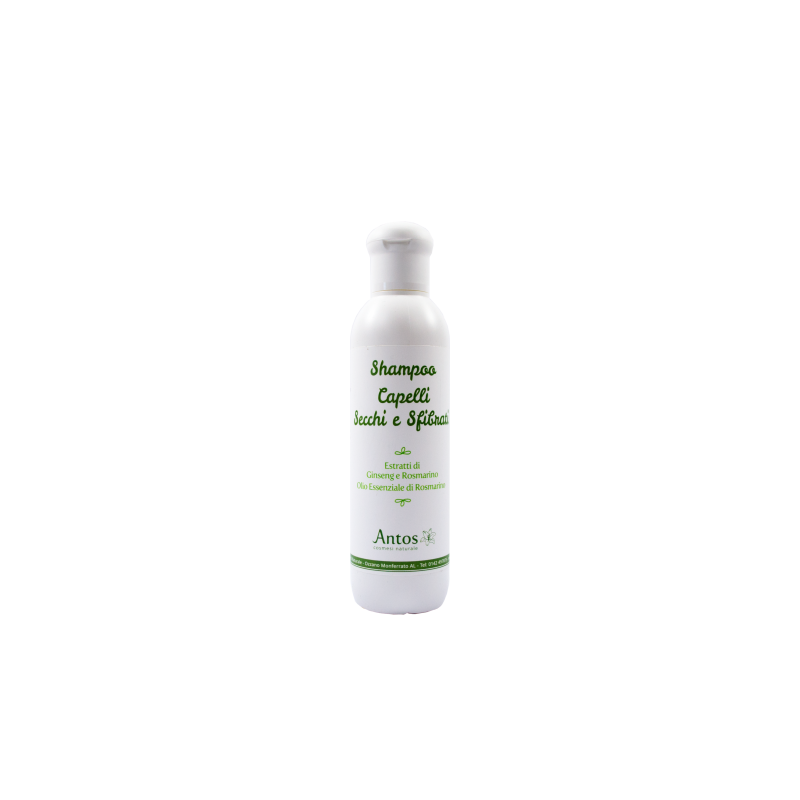 Antos Cosmetici  Shampoo Naturale per Capelli Secchi e Sfibrati  Shampoo Capelli Secchi e Trattati