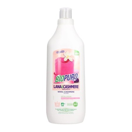 Biopuro  Detersivo Liquido per Lana e Chachemere - 1LT  Detersivo Liquido