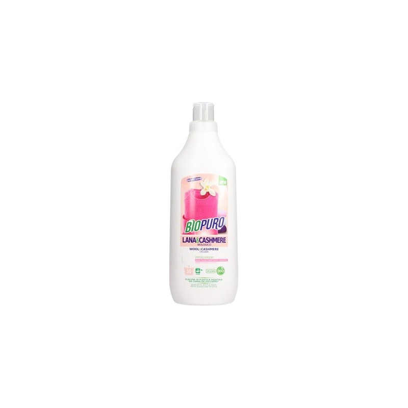 Liquid detergent for Wool and Chachemere - 1LT Biopuro Laundry  Available on Yumibio.com