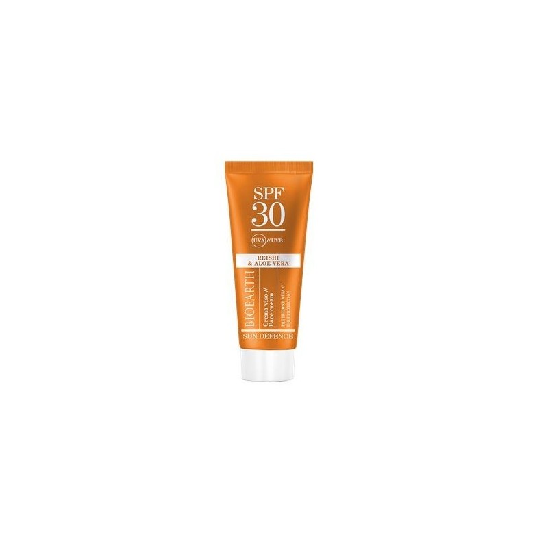 Crème solaire pour le Visage-Moyenne Protection SPF 30 Bioearth Crème solaire pour le visage   Disponible sur Yumibio.com