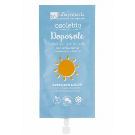 Baume Après-Soleil Ecobio - Format De Voyage La Saponaria Après-Soleil bio   Disponible sur Yumibio.com
