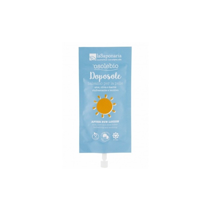 Baume Après-Soleil Ecobio - Format De Voyage La Saponaria Après-Soleil bio   Disponible sur Yumibio.com