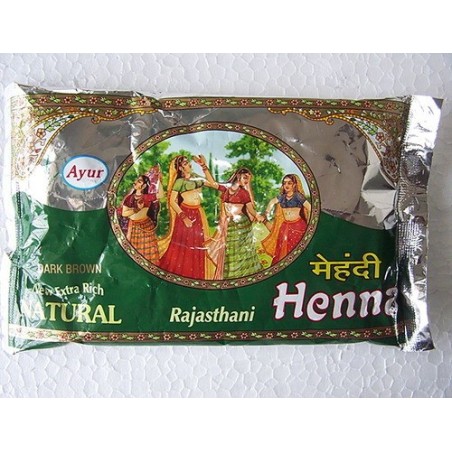 Henna of Rajasthan Red Cold Ayumi Dyed vegetables and Henne  Available on Yumibio.com