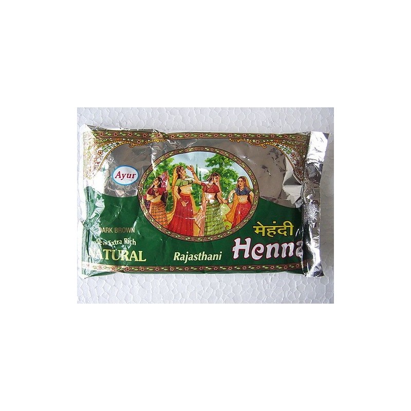 Le henné du Rajasthan Rouge Froid Ayumi Teint de légumes et de Henne   Disponible sur Yumibio.com