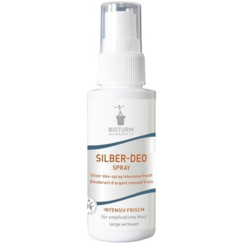 Spray déodorant avec une Fraîcheur d'Argent pas.86 Bioturm Les déodorants   Disponible sur Yumibio.com