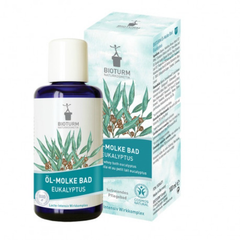 Huile de Bain Eucalyptus avec de la Whey n.117 Bioturm Bain Moussant Bio   Disponible sur Yumibio.com